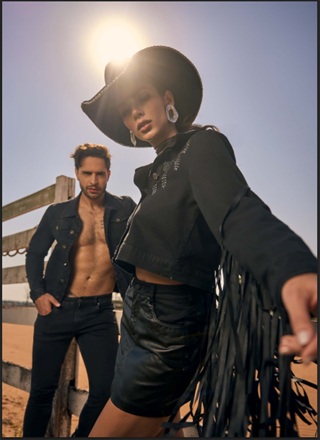 Cropped Jeans, Jaqueta Jeans Curta Oposição Jeans Estilista Juliana Hartk