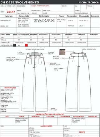 Ficha Tecnica Calca Ref 25147