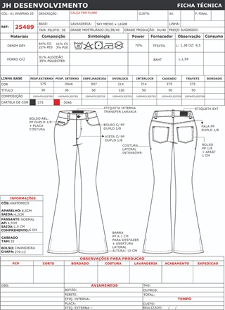 Ficha Tecnica Calca Ref 25489
