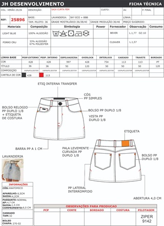 Ficha Tecnica Saia Ref 25896