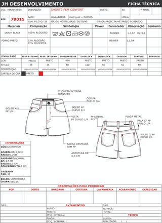 Ficha Tecnica Short Ref 79015