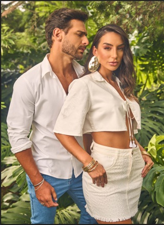 Saia e Croped de amarrar Oposição Jenas Estilista Juliana Hartk