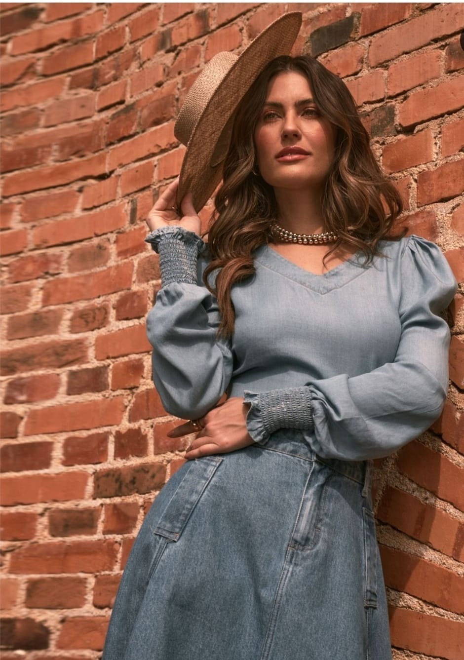 MODA EVANG JEANS AZUL