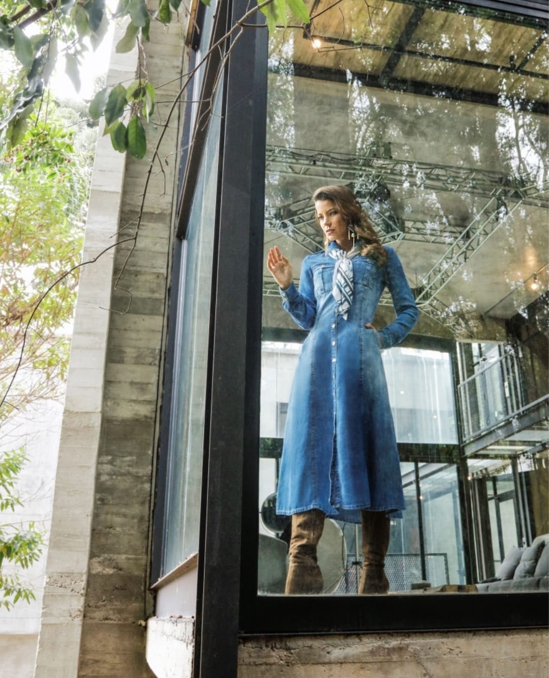 VESTIDO JEANS EVANGELICO MODA