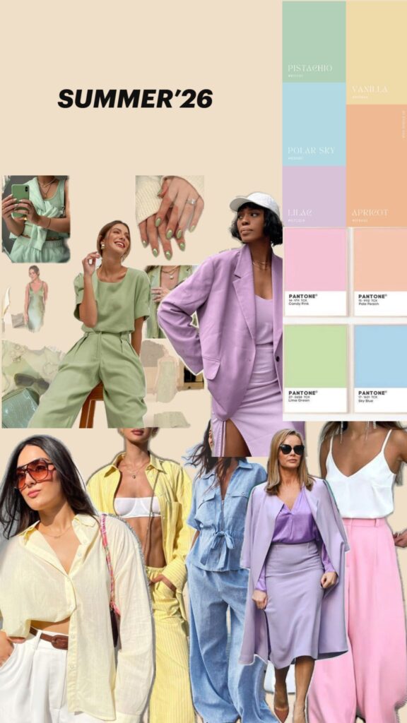 Tendência Paleta de Cores Summer 25/26
